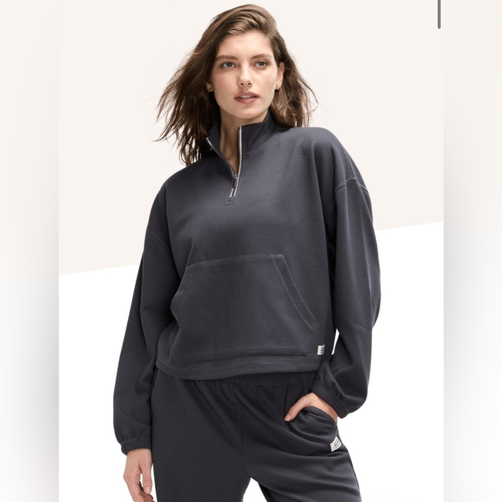 NWT - PELOTON Waffle Mock Neck ¼ Zip - Small